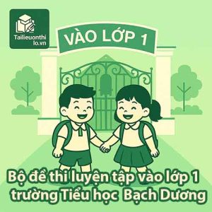 Bộ đề thi luyện tập ĐGNL vào lớp 1 hệ Cambridge trường Tiểu học Bạch Dương
