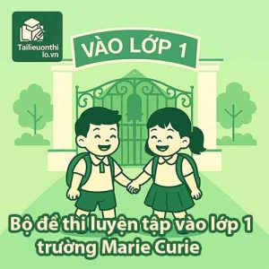 Bộ đề thi luyện tập ĐGNL vào lớp 1 trường Marie Curie năm 2025