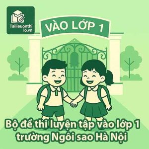 Bộ đề thi luyện tập ĐGNL vào lớp 1 trường Ngôi sao Hà Nội