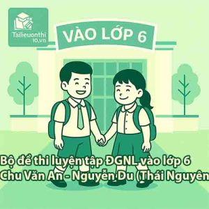 Bộ đề thi luyện tập ĐGNL vào lớp 6 các trường THCS Chu Văn An - Nguyễn Du (Thái Nguyên)