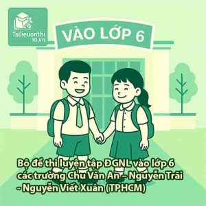 Bộ đề thi luyện tập ĐGNL vào lớp 6 các trường THCS Chu Văn An – Nguyễn Trãi – Nguyễn Viết Xuân (TPHCM)