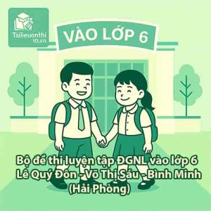 Bộ đề thi luyện tập ĐGNL vào lớp 6 các trường THCS Lê Quý Đôn - Võ Thị Sáu - Bình Minh