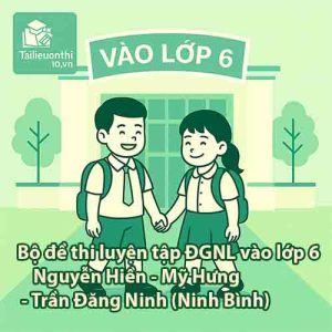 Bộ đề thi luyện tập ĐGNL vào lớp 6 các trường THCS Nguyễn Hiền - Mỹ Hưng - Trần Đăng Ninh (Ninh Bình) năm 2026 (Toán - Tiếng Việt - Tiếng Anh - sát cấu trúc)