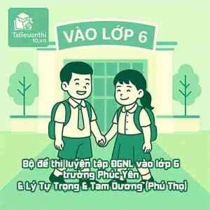 Bộ đề thi luyện tập ĐGNL vào lớp 6 các trường THCS Phúc Yên & Lý Tự Trọng & Tam Dương (Phú Thọ)