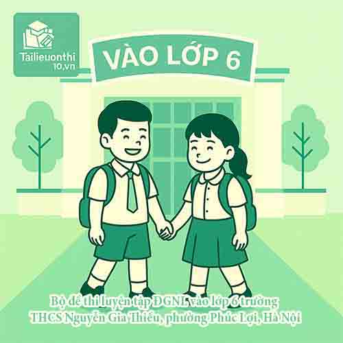 Bộ đề thi luyện tập ĐGNL vào lớp 6 trường THCS Nguyễn Gia Thiều (phường Phúc Lợi (Long Biên cũ)-Hà Nội)