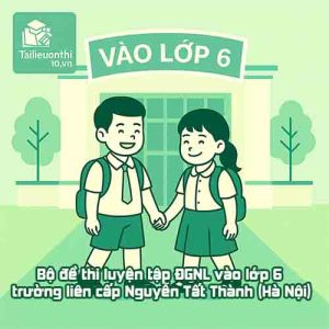Bộ đề thi luyện tập ĐGNL vào lớp 6 trường liên cấp Nguyễn Tất Thành (Hà Nội)