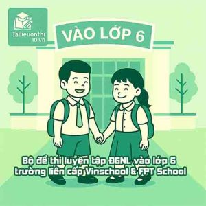 Bộ đề thi luyện tập ĐGNL vào lớp 6 trường liên cấp Vinschool & FPT School