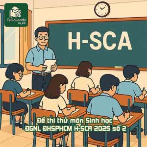 Đề thi thử môn Sinh học ĐGNL ĐHSPHCM H-SCA 2025 số 2 - vận dụng cao