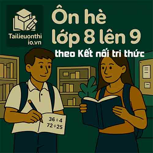 5 đề ôn tập hè lớp 8 lên 9 (Toán + Tiếng Việt + Tiếng Anh) theo Kết nối tri thức