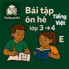 Bài tập ôn hè lớp 3 lên 4 môn Tiếng Việt chương trình mới