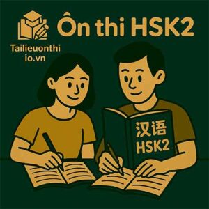Combo Luyện thi Đọc - Viết Tiếng Trung HSK2 năm 2025
