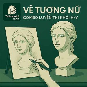 luyện thi vẽ tượng thạch cao nữ