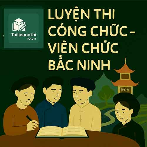 Bộ đề luyện thi Công chức các cấp mọi vị trí tuyển dụng tại Bắc Ninh full 2 vòng