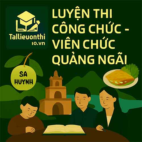 Bộ đề luyện thi Công chức các cấp mọi vị trí tuyển dụng tại Quảng Ngãi full 2 vòng