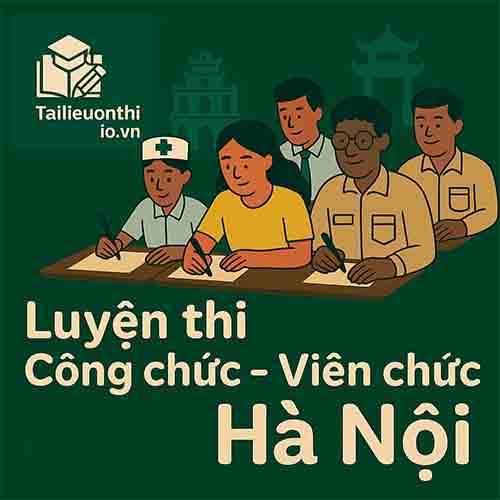 Bộ đề luyện thi Công chức các cấp mọi vị trí tuyển dụng tại Hà Nội
