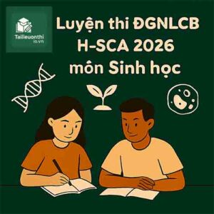 Bộ đề thi thử môn Sinh học ĐGNLCB ĐHSPHCM HCMUE H-SCA 2026 đợt 1 có đáp án