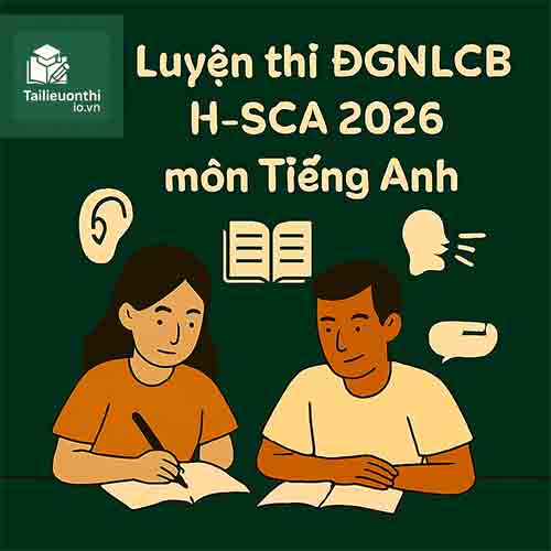Bộ đề thi thử môn Tiếng Anh ĐGNLCB ĐHSPHCM HCMUE H-SCA 2026 phần Đọc - Viết có đáp án