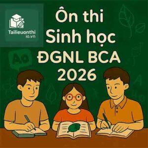Các dạng bài & Bộ đề luyện thi ĐGNL Bộ Công an 2026 phần Sinh học (trắc nghiệm) có đáp án