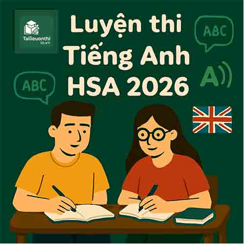Các dạng bài & Ma trận đề thi phần Tiếng Anh HSA 2026