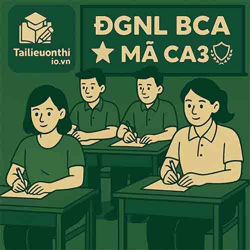Cấu trúc & Đề thi minh họa ĐGNL Bộ Công an 2026 mã CA3