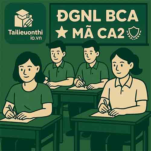Cấu trúc & Đề thi minh họa ĐGNL Bộ Công an mã CA2 (dự kiến theo 2025)