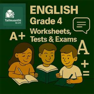 English Grade 4 – Term 1 Test for Cambridge Primary with answer key + audio