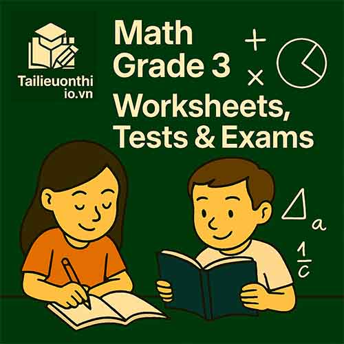 Math Grade 3 – Term 3 Test for Cambridge Primary with answer key