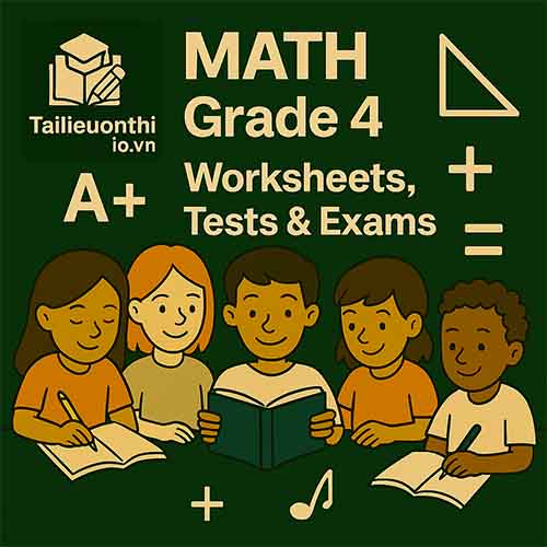 Math Grade 4 – Term 3 Test for Cambridge Primary with answer key