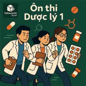 PDF Đề cương - Đề thi mẫu môn Dược lý 1 DTU & NTTU có đáp án
