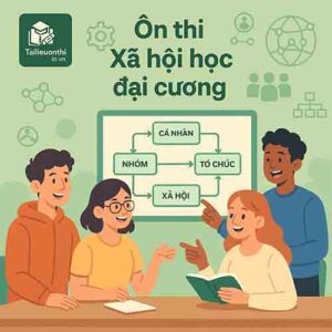 PDF Đề cương - Tiểu luận mẫu - Đề thi mẫu giữa-cuối kì môn Xã hội học đại cương VNUA