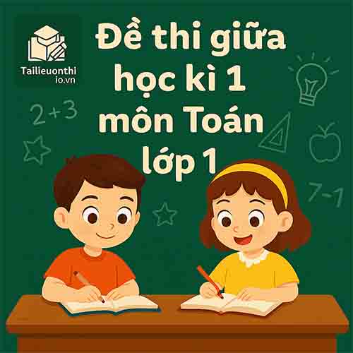 đề thi giữa học kì 1 môn Toán lớp 1 hệ CLC có đáp án