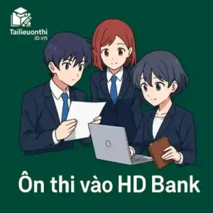 đề thi thử (chuyên môn + IQ + Tiếng Anh) và 100 câu hỏi phỏng vấn vào HD bank