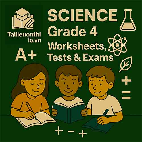 Science Grade 4 – Term 3 Test for Cambridge Primary with answer key