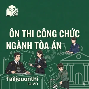 Bộ câu hỏi và 10 đề luyện thi công chức các vị trí ngành tòa án toàn quốc full 2 vòng năm 2026 có đáp án