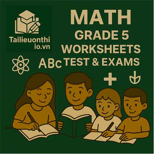 Math Grade 5 – Term 2 Test for Cambridge Primary with answer key