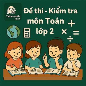 đề thi giữa học kì 1 môn Toán lớp 2 chương trình mới