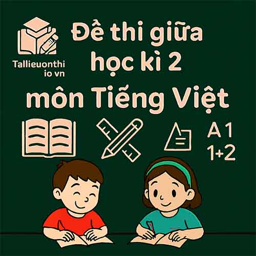đề thi giữa học kì 2 môn Tiếng Việt lớp 1 sách Cánh diều