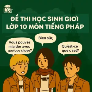 đề ôn thi bồi dưỡng học sinh giỏi lớp 10 môn Tiếng Pháp cấp tỉnh/thành phố