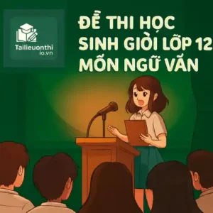 đề ôn thi bồi dưỡng học sinh giỏi lớp 12 môn Ngữ văn Hà Nội