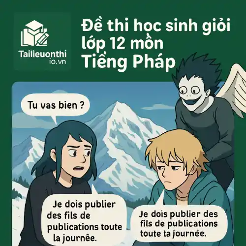 đề ôn thi bồi dưỡng học sinh giỏi lớp 12 môn Tiếng Pháp cấp tỉnh/thành phố