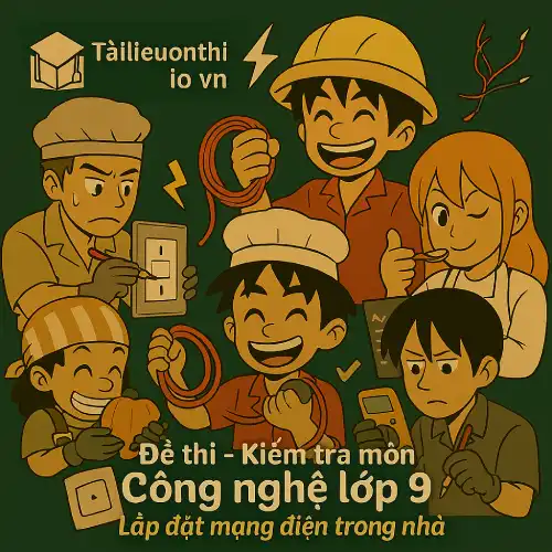 đề kiểm tra 15 phút môn Công nghệ lớp 9 mô đun Lắp đặt mạng điện trong nhà