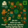 đề kiểm tra 15 phút môn Hoạt động trải nghiệm – Hướng nghiệp lớp 10 chương trình mới