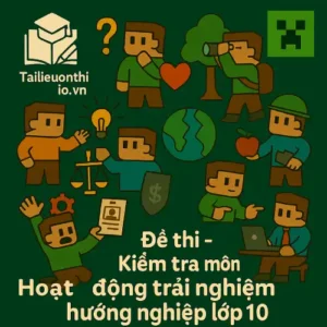 đề thi giữa học kì 1 môn Hoạt động trải nghiệm – Hướng nghiệp lớp 10 chương trình mới
