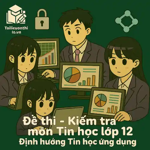đề kiểm tra 15 phút môn Tin học định hướng Tin học ứng dụng lớp 12