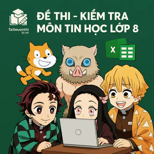 đề thi giữa học kì 1 môn Tin học lớp 8 chương trình mới