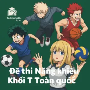 Đề thi năng khiếu khối T toàn quốc