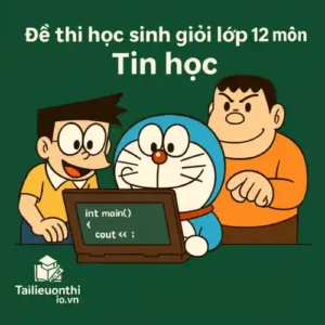 đề ôn thi bồi dưỡng học sinh giỏi lớp 12 môn Tin học cấp trường