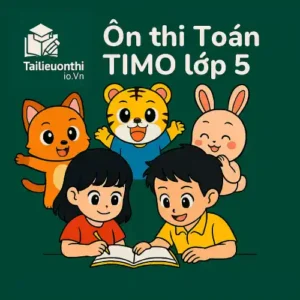 đề thi thử Toán quốc tế TIMO Primary 5 (lớp 5) vòng sơ loại