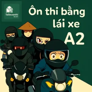 đề thi thử lý thuyết giấy phép (bằng lái) xe máy A2