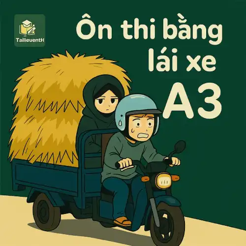 đề thi thử lý thuyết giấy phép (bằng lái) xe A3
